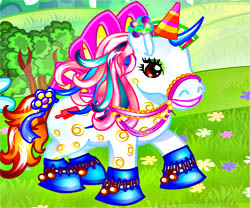 Fantasy Pony Dress Up game in flash
