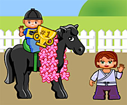 Pony Club Race game in flash