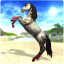Een schitterend wit paard in Star Stable het online paardenspel